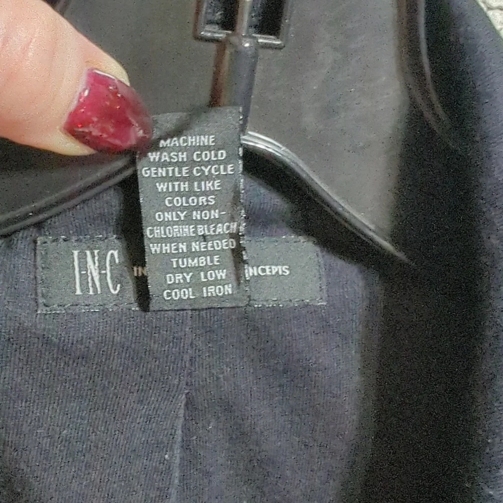 Black INC International Concepts Blazer Suit Jacket - Picture 7 of 8